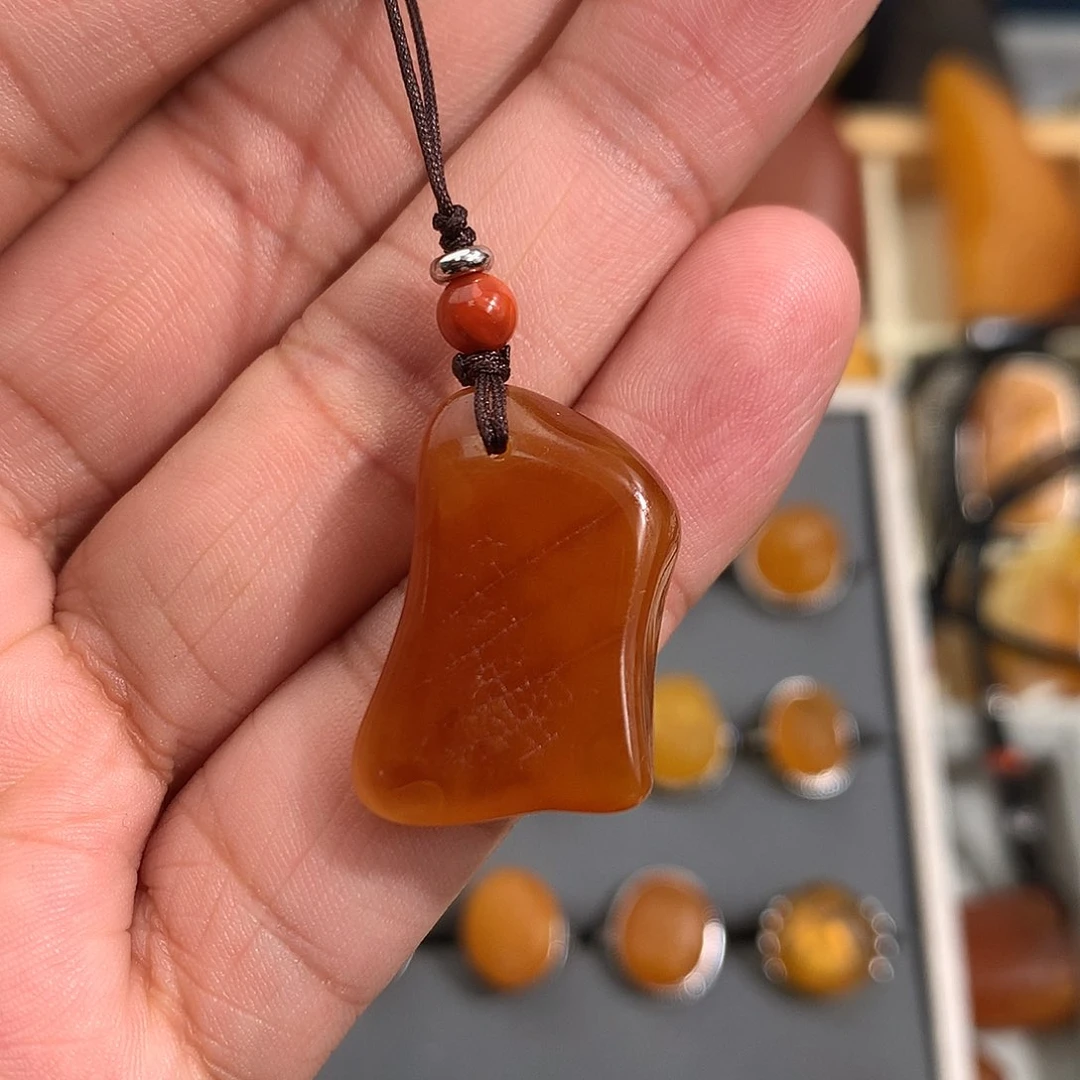 蜜蜡裸石未镶嵌你