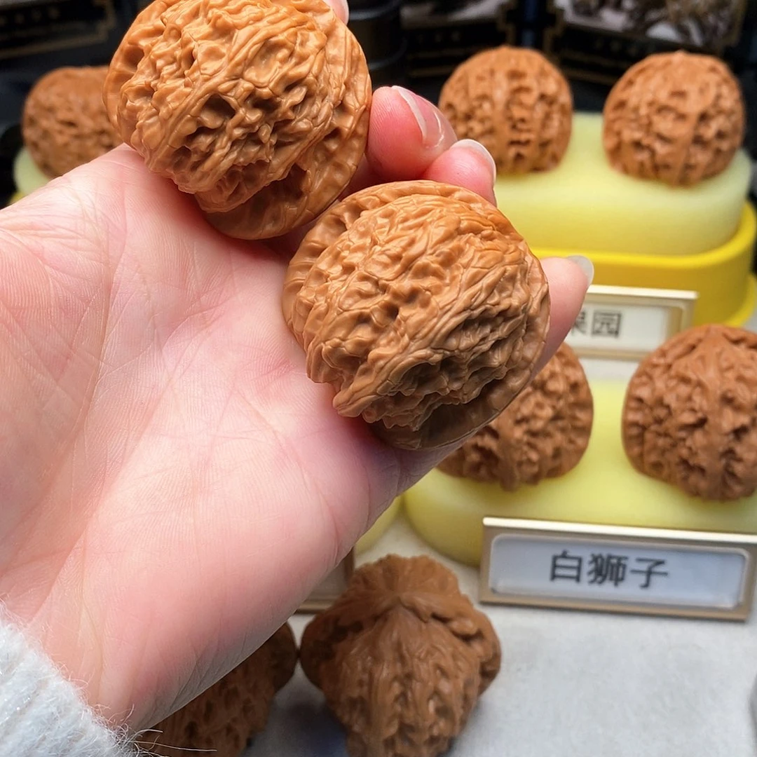 吊坠文玩核桃42尺白狮子198号