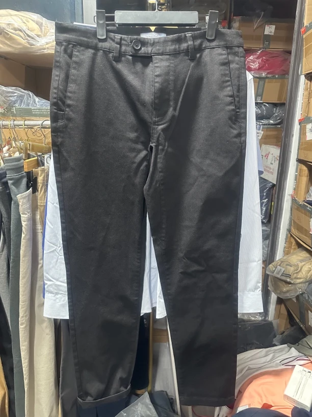 诺家男装秋冬磨毛透气舒适微弹棉氨商务休闲裤长裤锥形