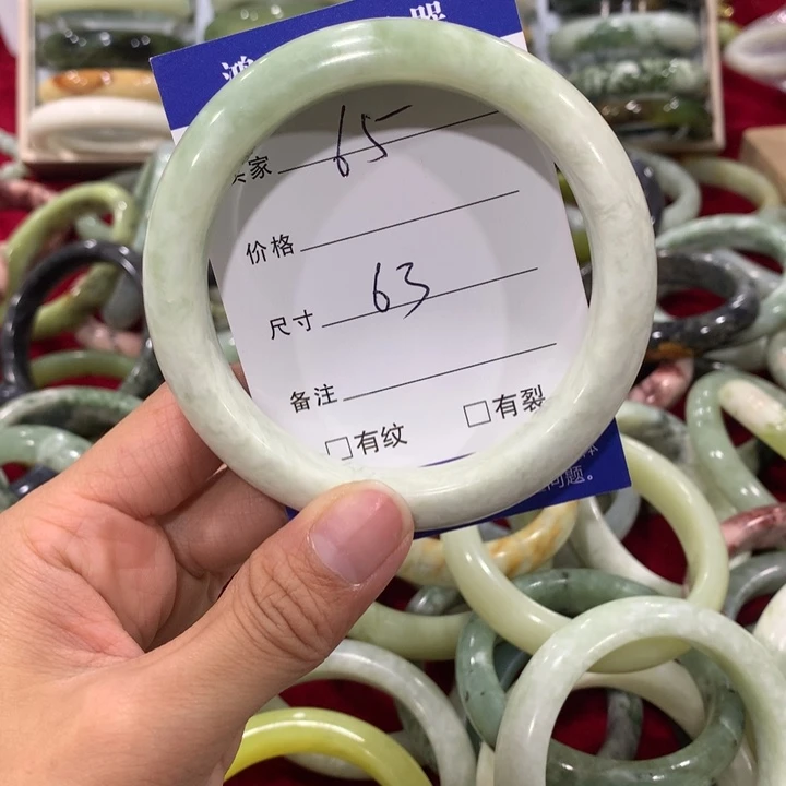 未镶嵌蛇纹石玉手镯65