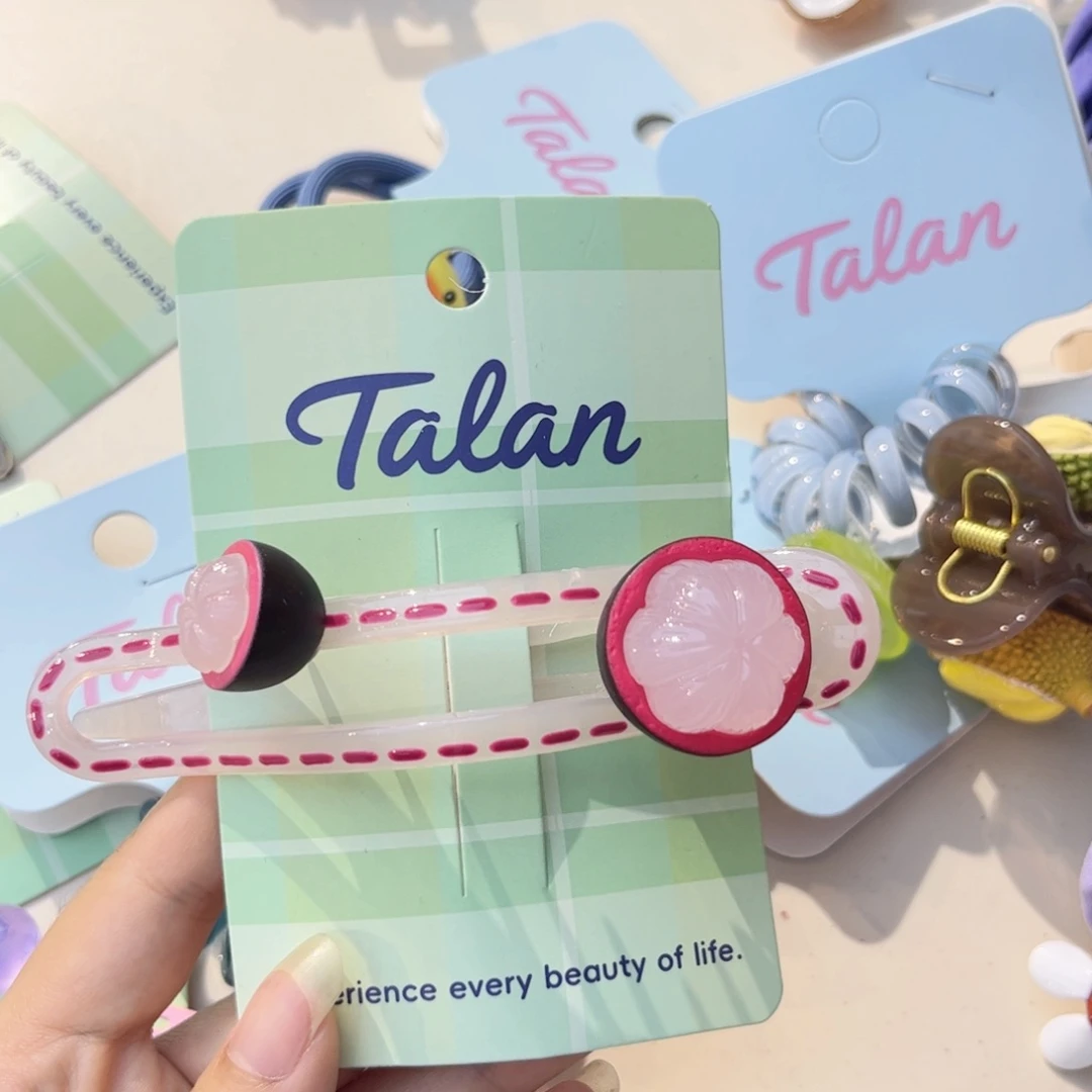 剥皮山竹懒人夹发饰