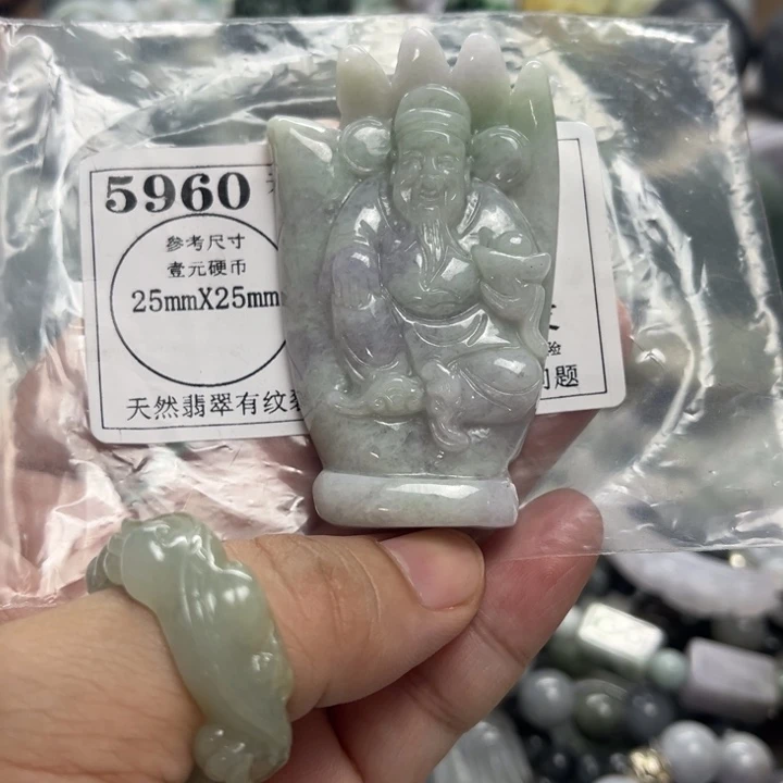 翡翠未镶嵌颈饰5960