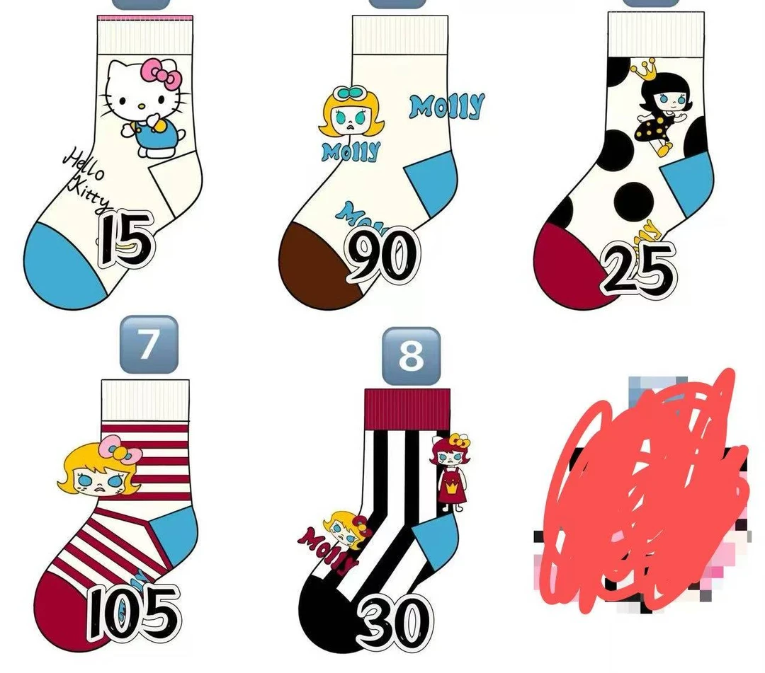 百萬家萌萌组合小腿袜