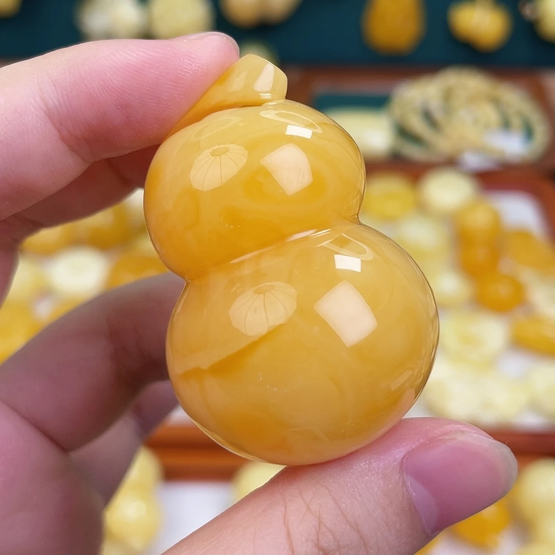 蜜蜡未镶嵌毛衣链蜜蜡