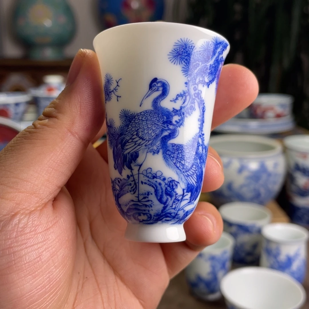 九段花鸟杯子系列