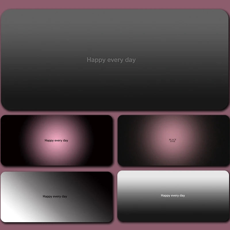 高级感渐变鼠标垫黑粉色彩极简风超大号莫兰迪电竞办公键盘桌垫子