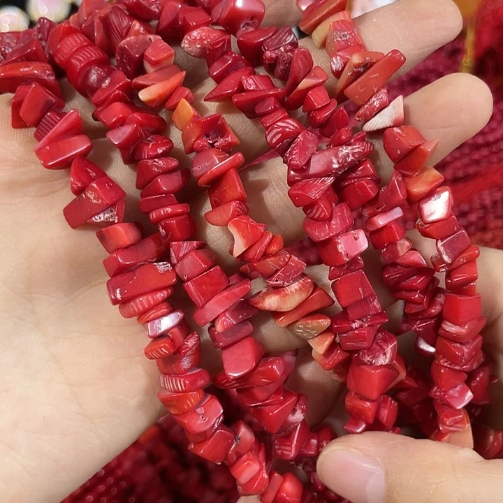 玛瑙/玉髓合金珠宝半成品一条三姑娘碎石80厘米