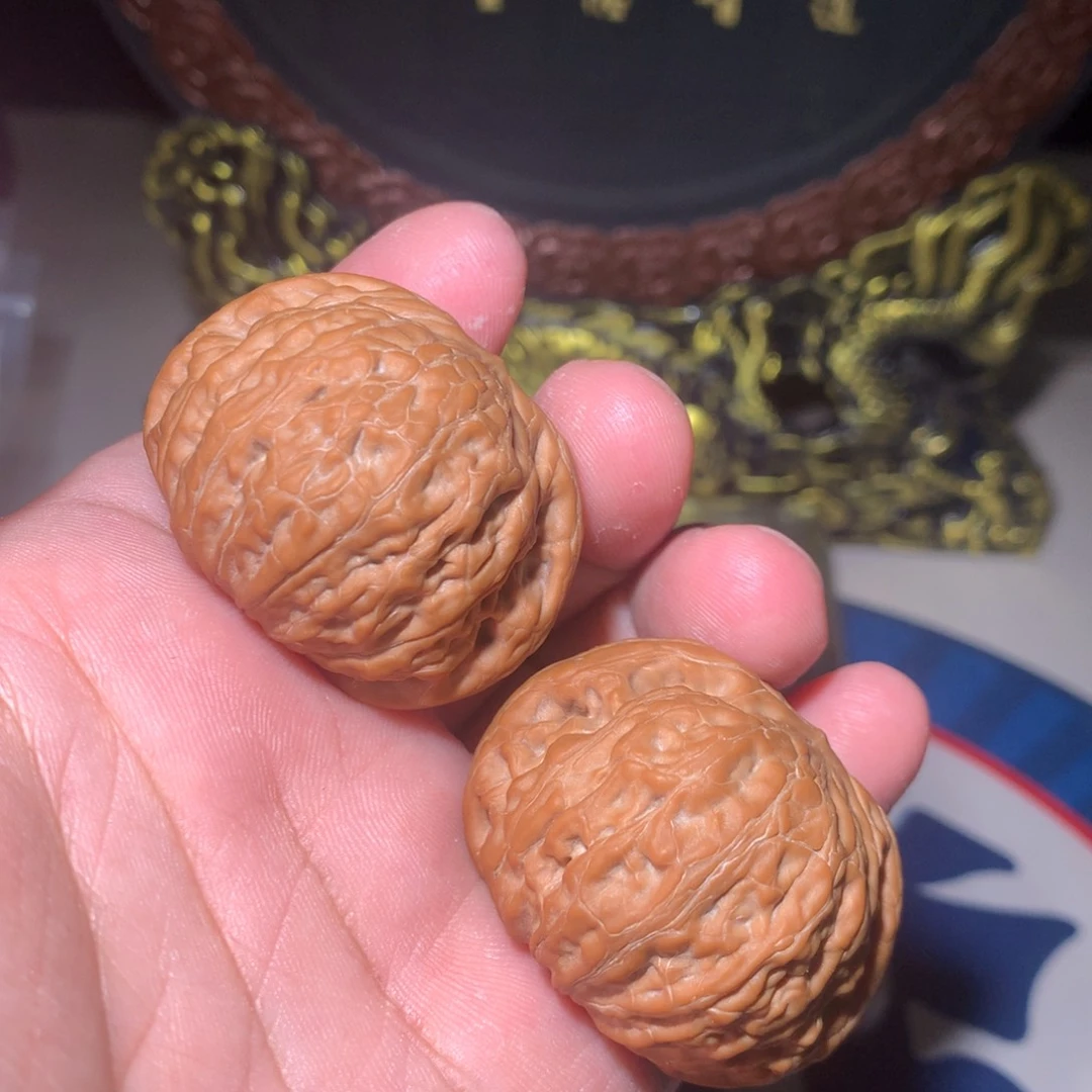 文玩核桃把件铁锤41矮