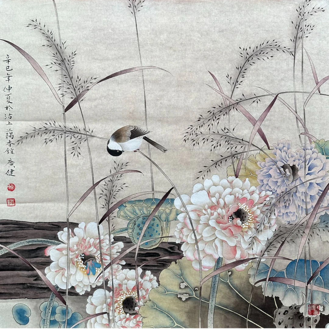 J-R-LYC-1126 贾广建 花鸟 66cm×65cm 软片