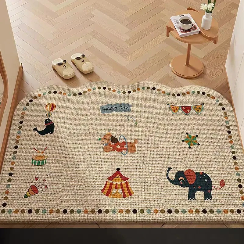 卡通入户门地垫进门门垫玄关门口除尘脚垫耐脏防滑免洗地毯可裁剪