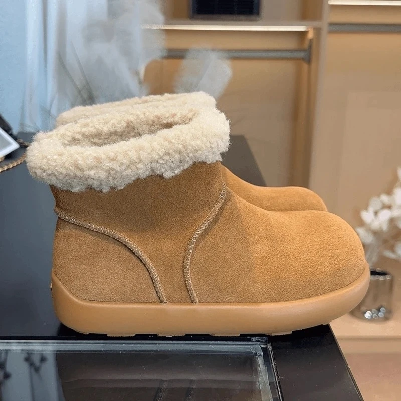 【小围脖】【带运费险】老牛大土豆全新升级2025冬季氛围感雪地靴