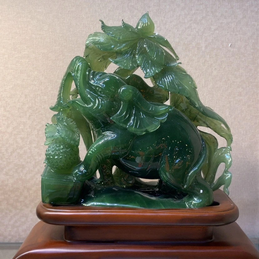 【闪购商品】未镶嵌蛇纹石玉摆件覆膜