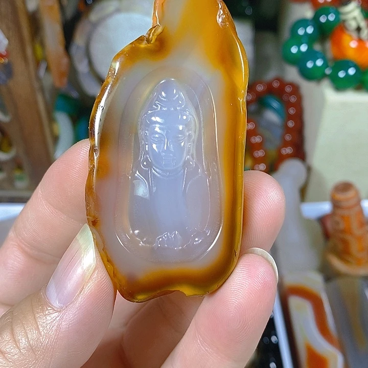 玛瑙/玉髓颈饰未镶嵌H*，