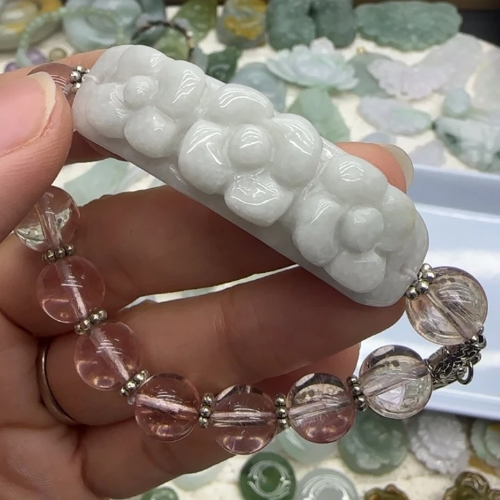 翡翠未镶嵌手链手牌