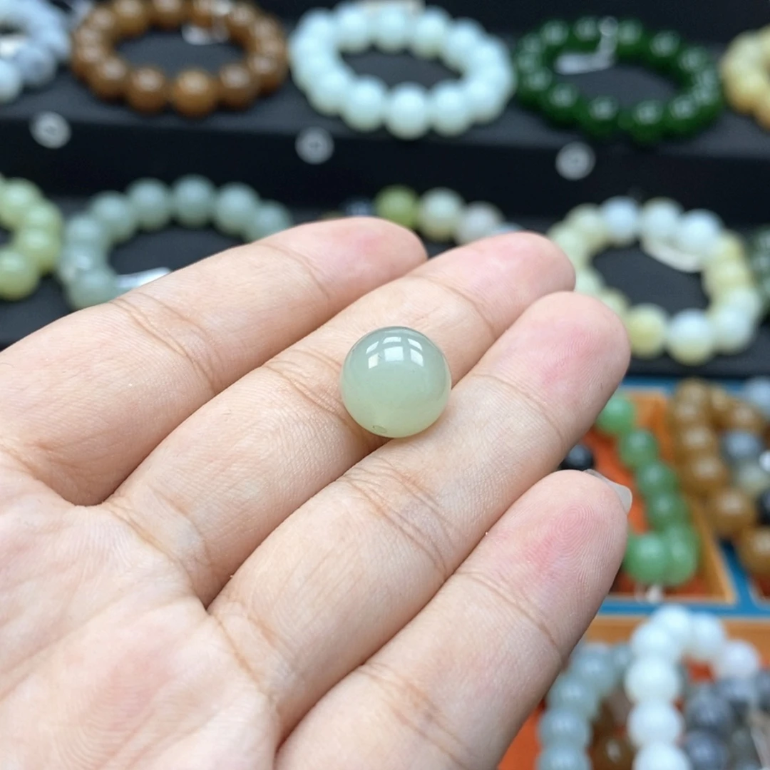 未镶嵌手串和田玉Q卡12冰晴
