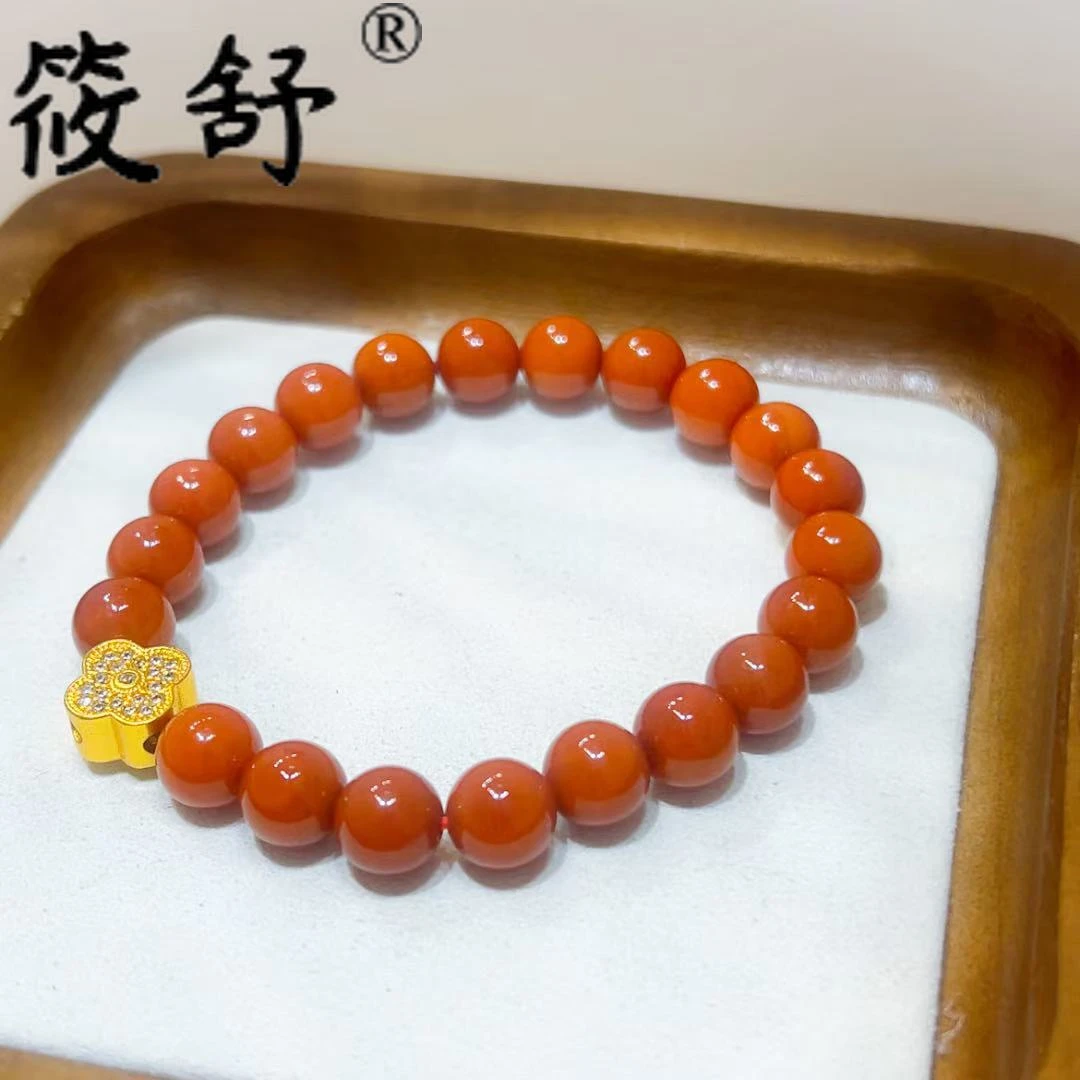 南红四叶草新款时尚手串多样性发其一225