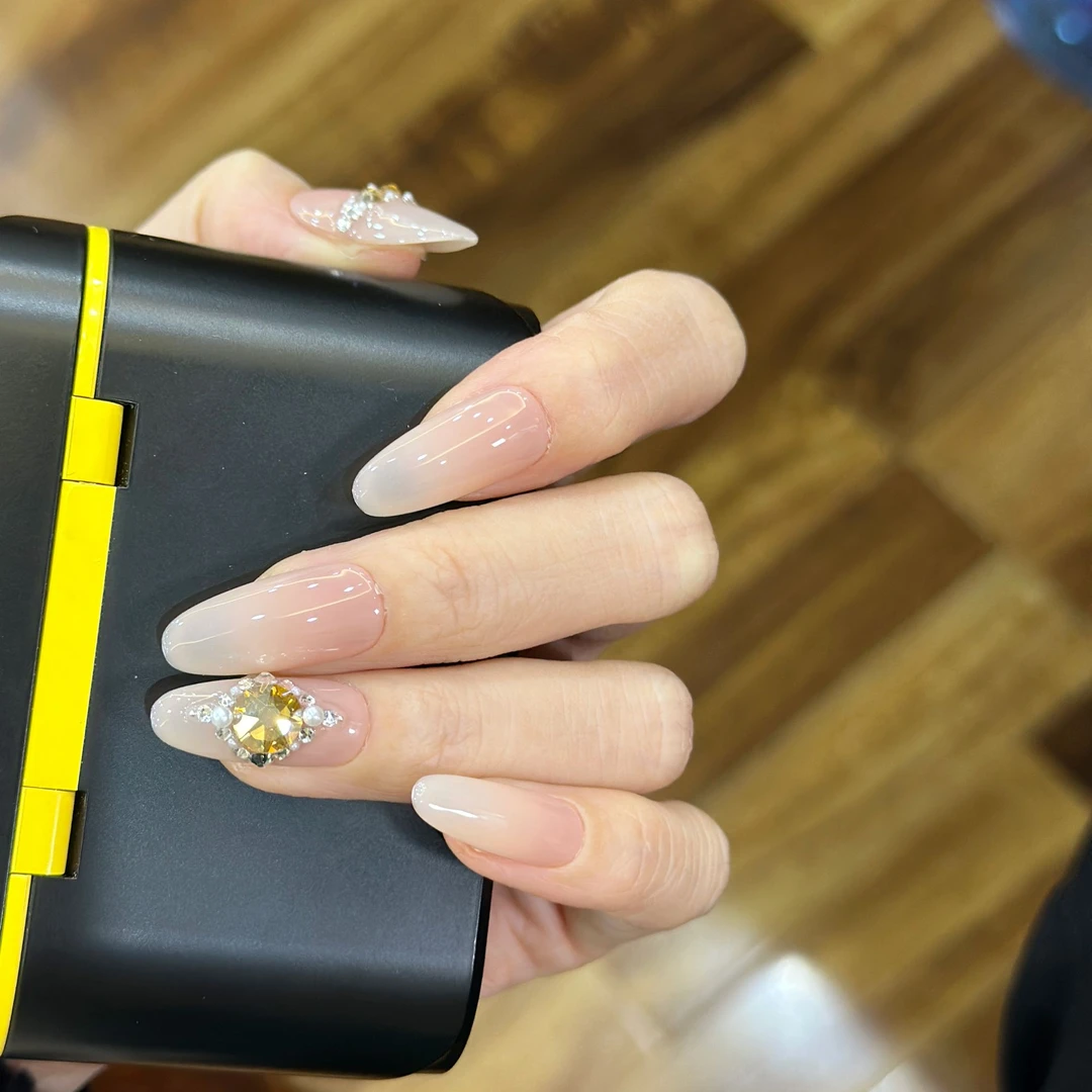 紫矿 黄矿 施家全华 手工定制穿戴甲美甲成品美甲贴片10片