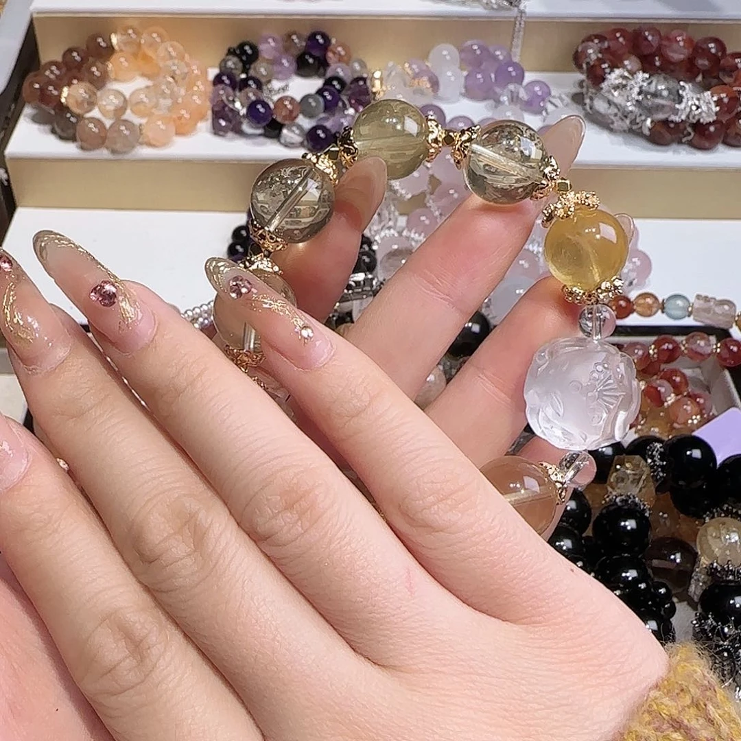 水晶手链未镶嵌月**画把