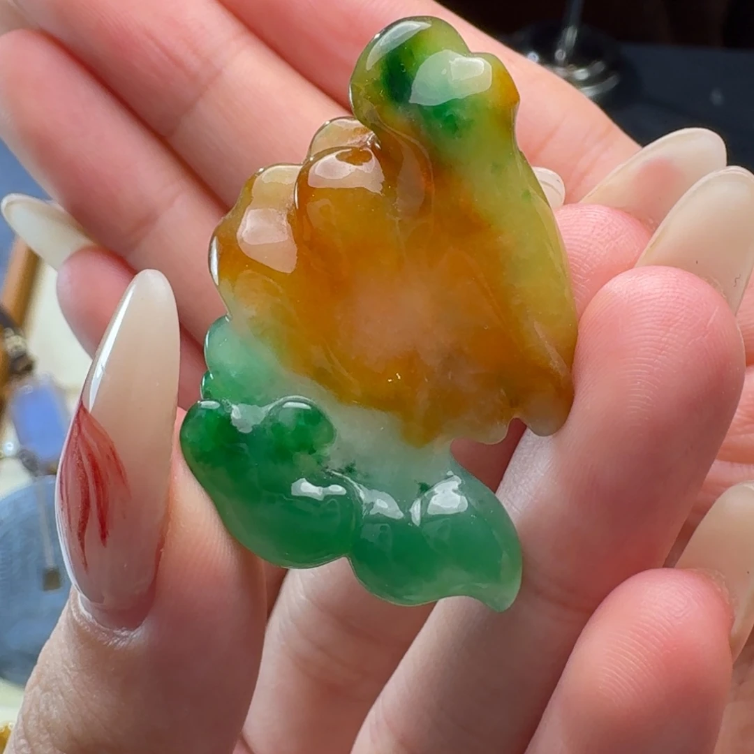 翡翠未镶嵌颈饰随行多彩万象