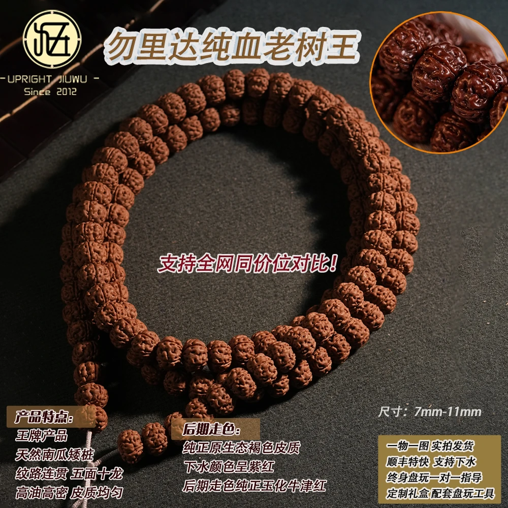 专业级纯血老树王小金刚108颗金刚菩提串珠文玩男款