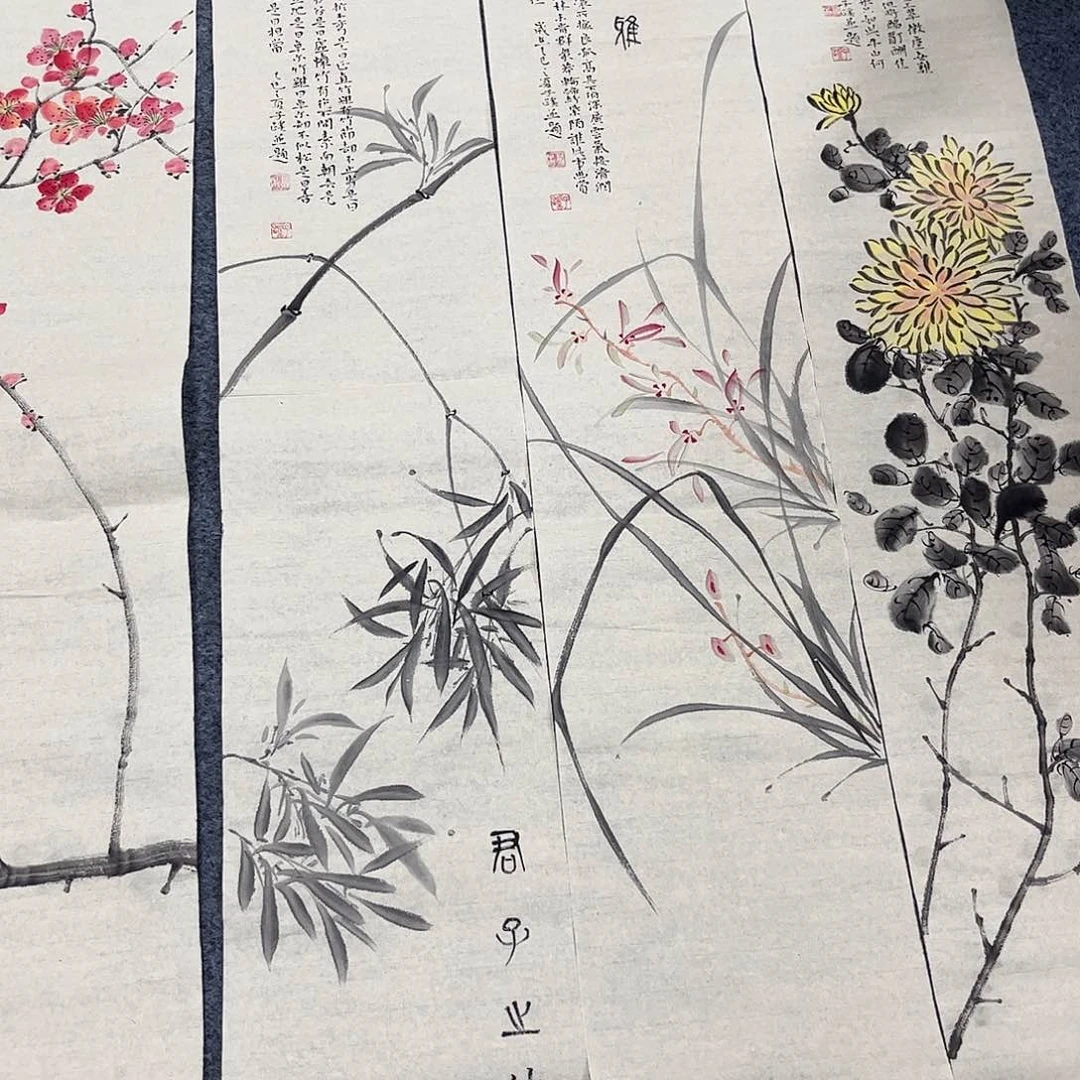 国画国画纯手绘宣纸作品