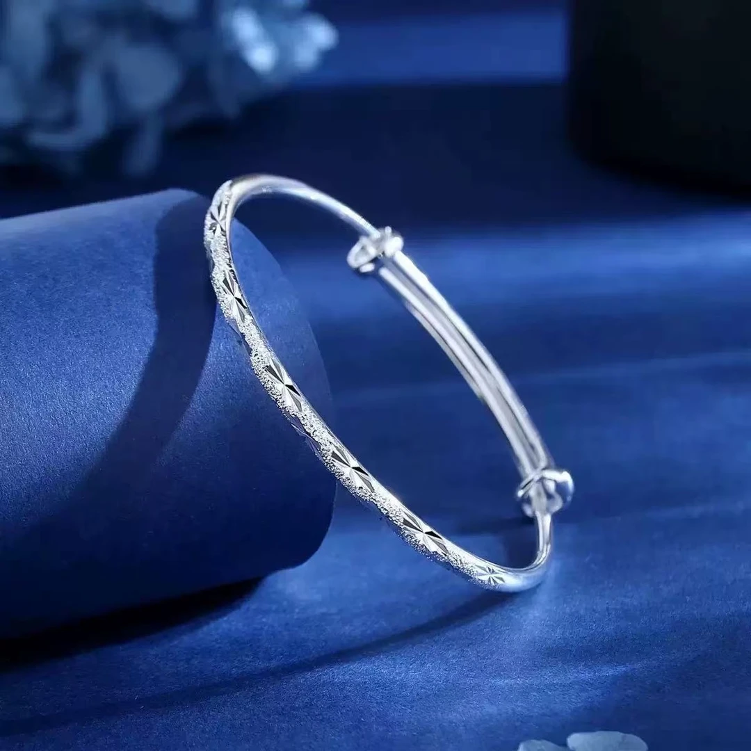 999银满天星推拉手镯23g时尚-HG