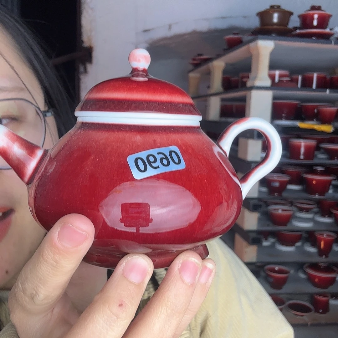 瓷片景德镇郎红陶瓷