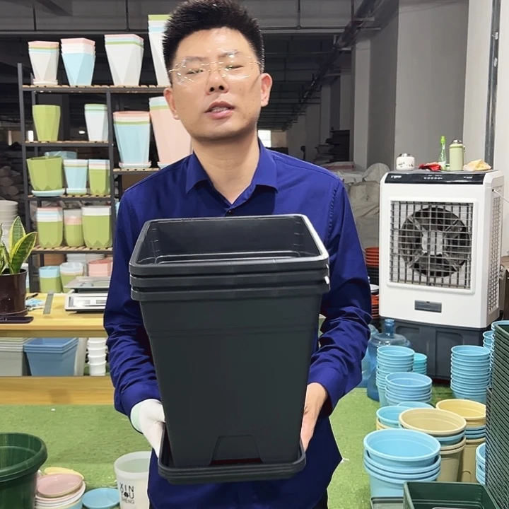 方盆口26高28黑色3只带托