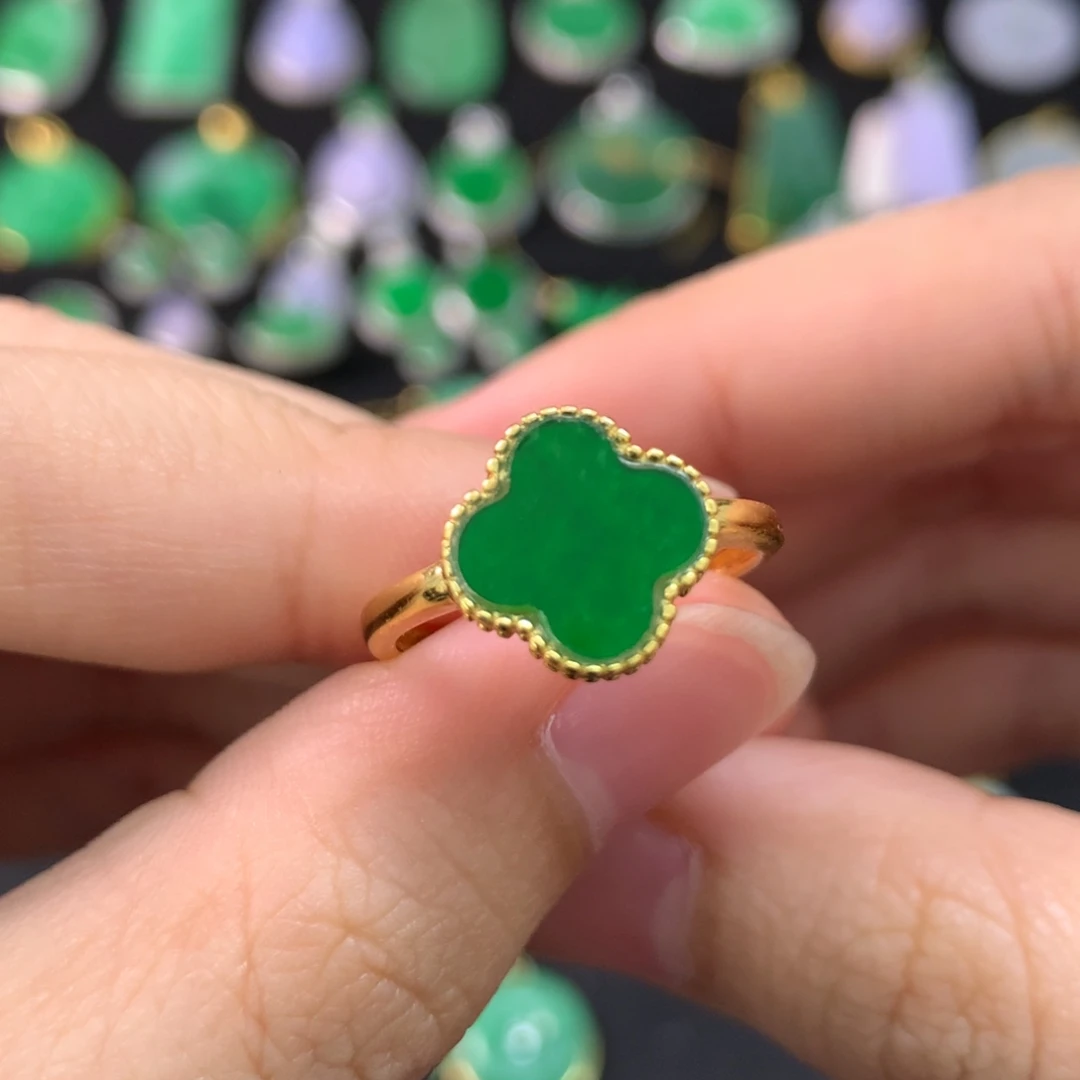 翡翠未镶嵌戒指戒指