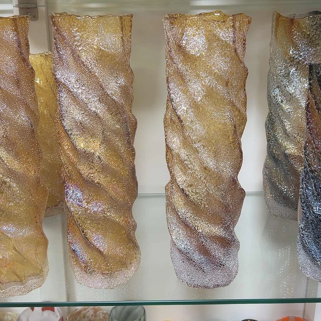 琉璃薇*朵2个琥珀琉璃花器