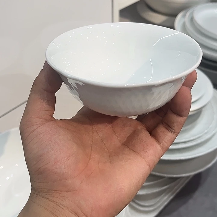 4.75寸白玉瓷米粉碗陶瓷