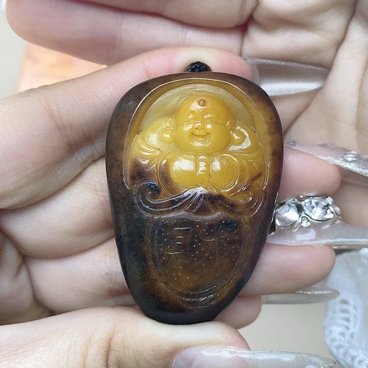 和田玉挂件未镶嵌不***再G