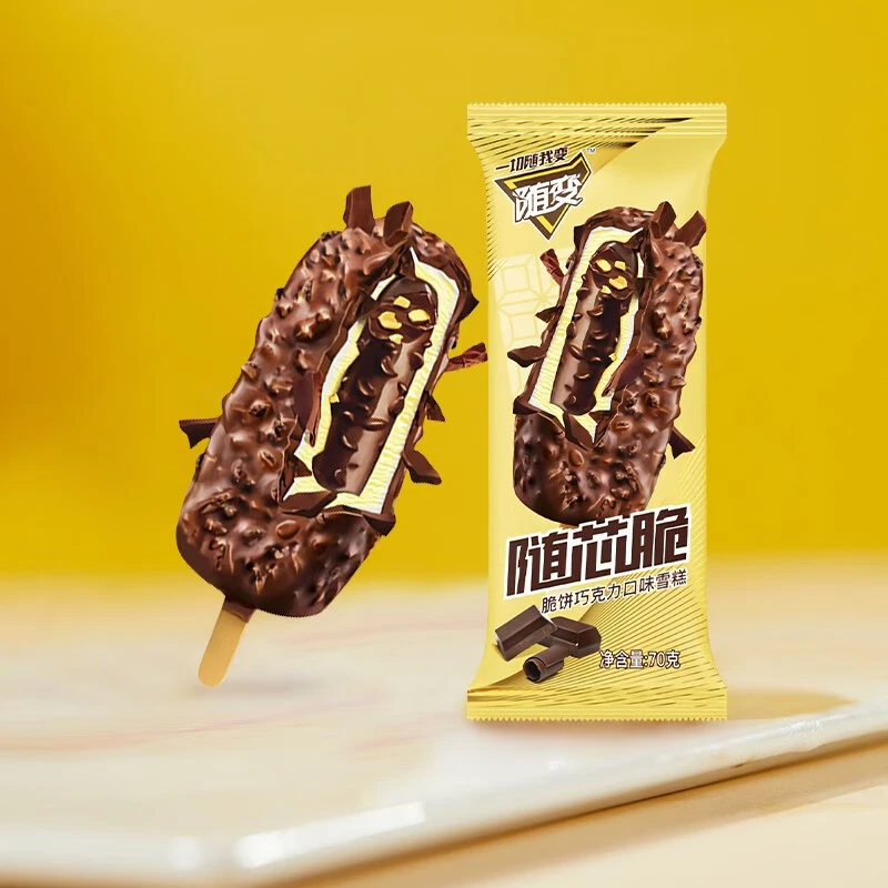 【30支】蒙牛随变随芯脆巧克力雪糕冰淇凌网红雪糕冰淇淋巧克力味脆皮雪糕雪糕同城配