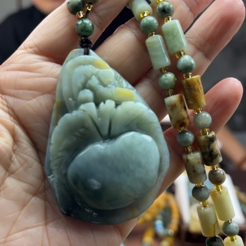 岫玉挂件未镶嵌挂件