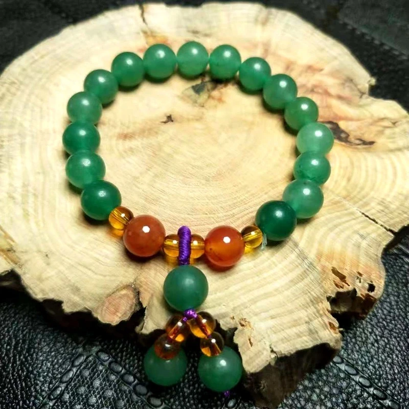 【工厂补贴】新疆东陵玉10mm圆珠手串百搭绿色国风多样性发其一C60