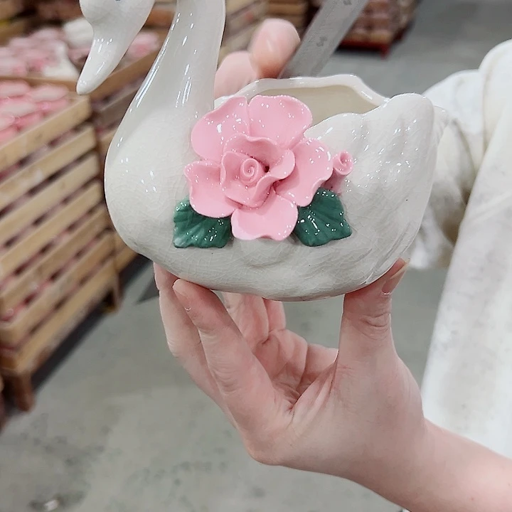 有孔.凑满10元发货多肉陶瓷花盆！