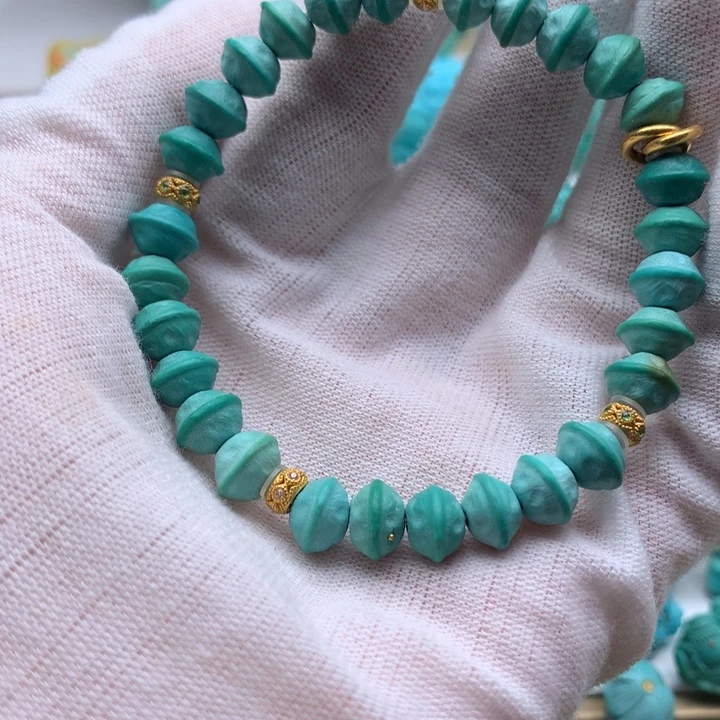 18K金镶嵌绿松石单品