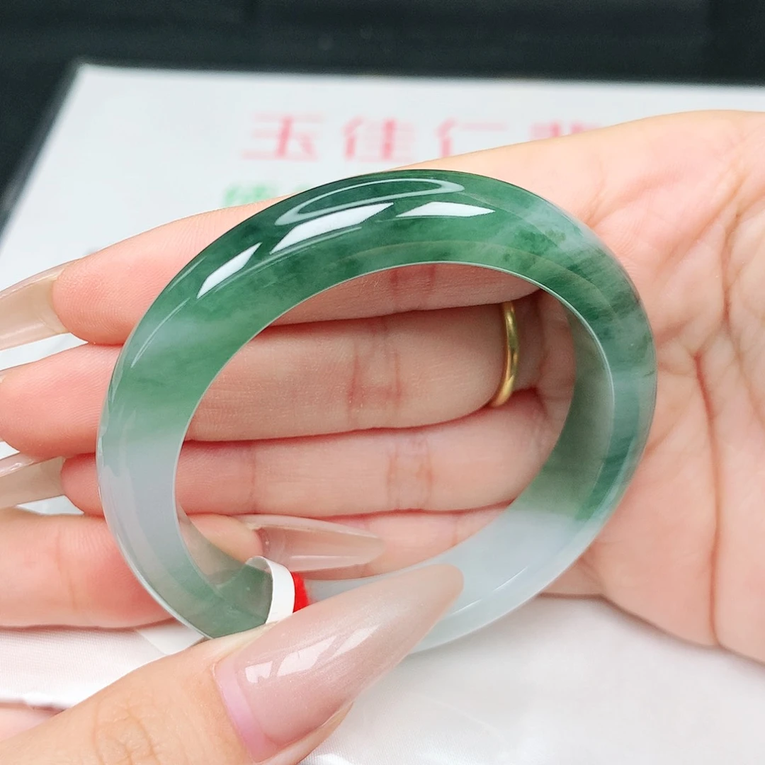 未镶嵌手镯翡翠51-52圈口