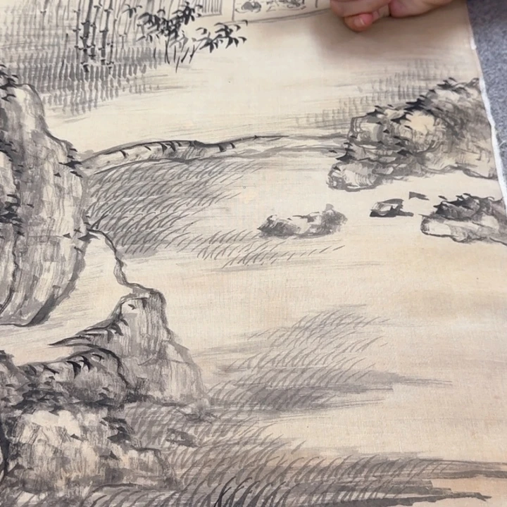 ****镨国画82日本回流字画