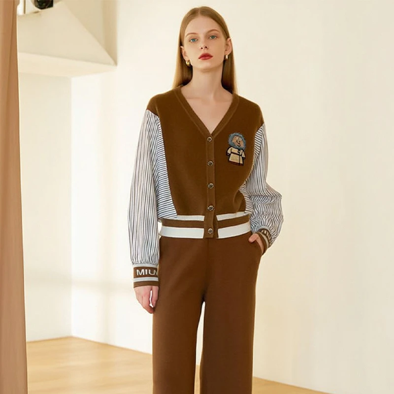 【檬】绵羊毛学院风百搭宽松开衫2025秋季新款七号铺品牌女装