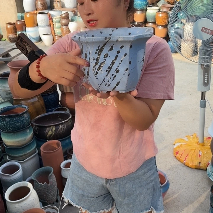 21口15高瑕疵一个盆子。