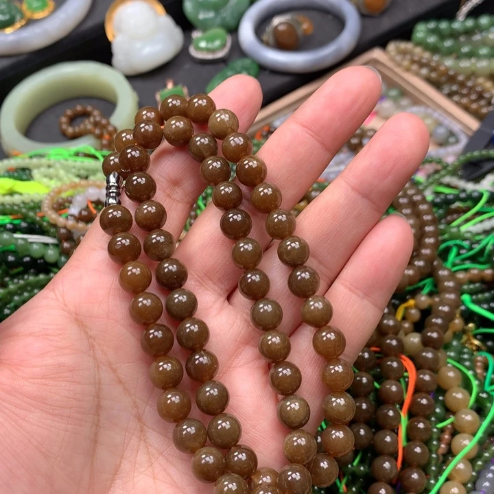 和田玉未镶嵌手链123