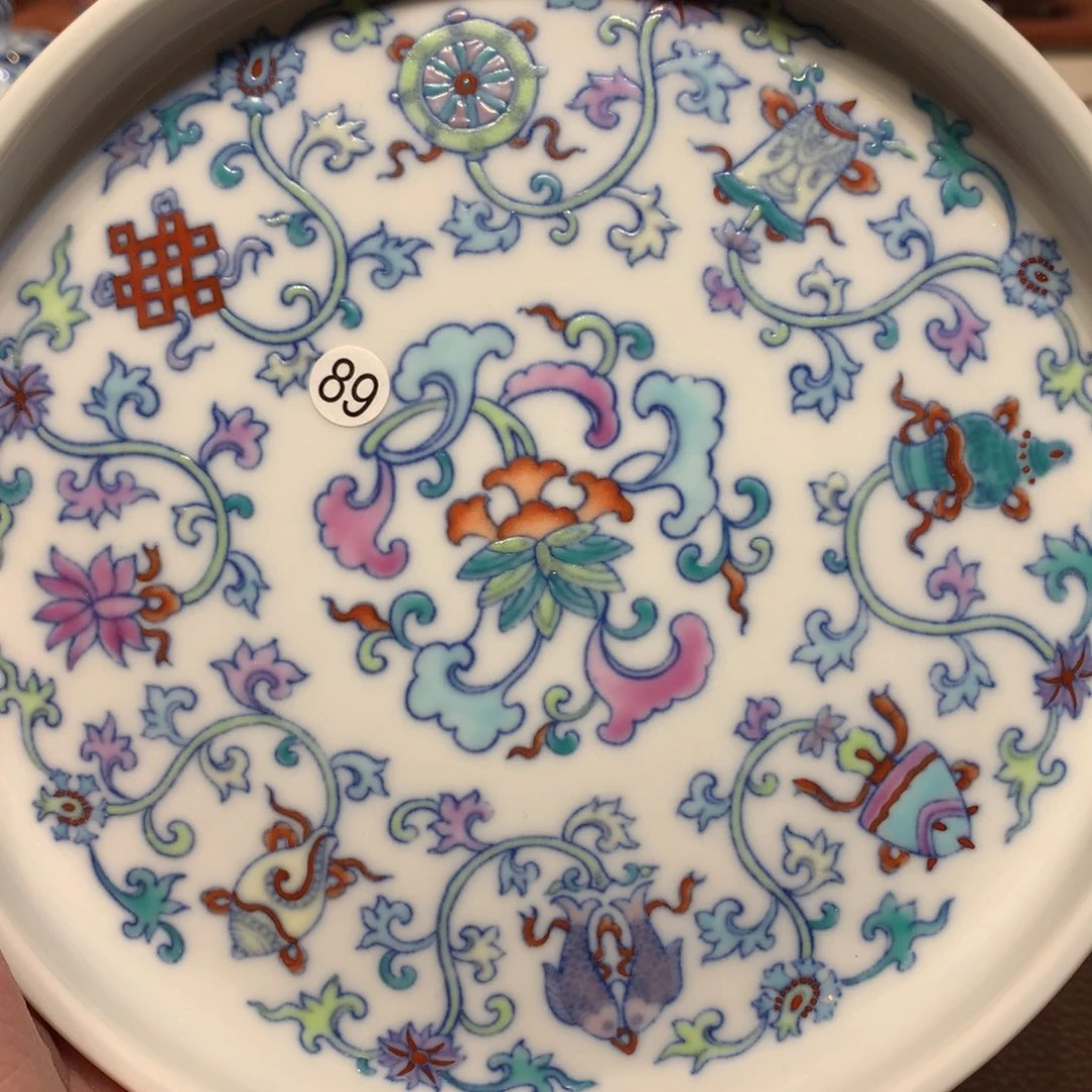 隆***饭89斗彩壶乘一块cl129