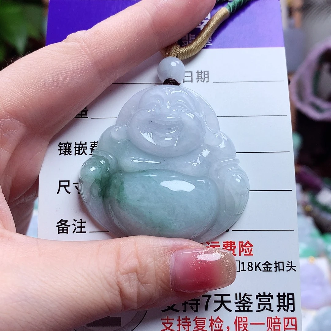 颈饰未镶嵌翡翠佛公58
