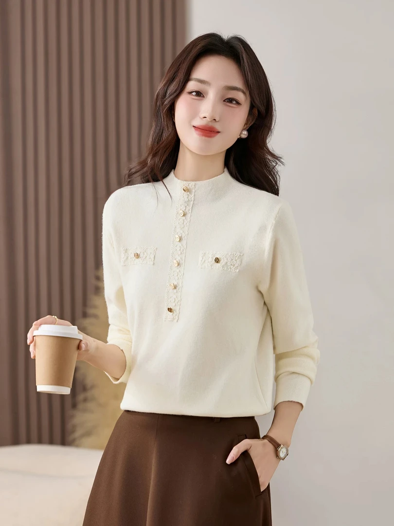 YC高级感针织衫优雅减龄上衣