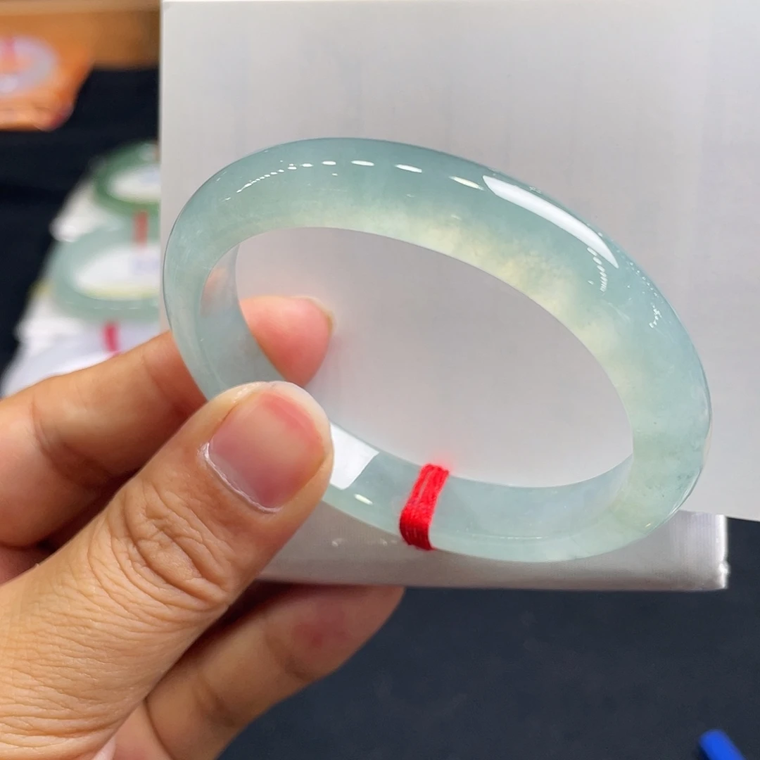 翡翠手镯未镶嵌55贵妃珠宝蓝