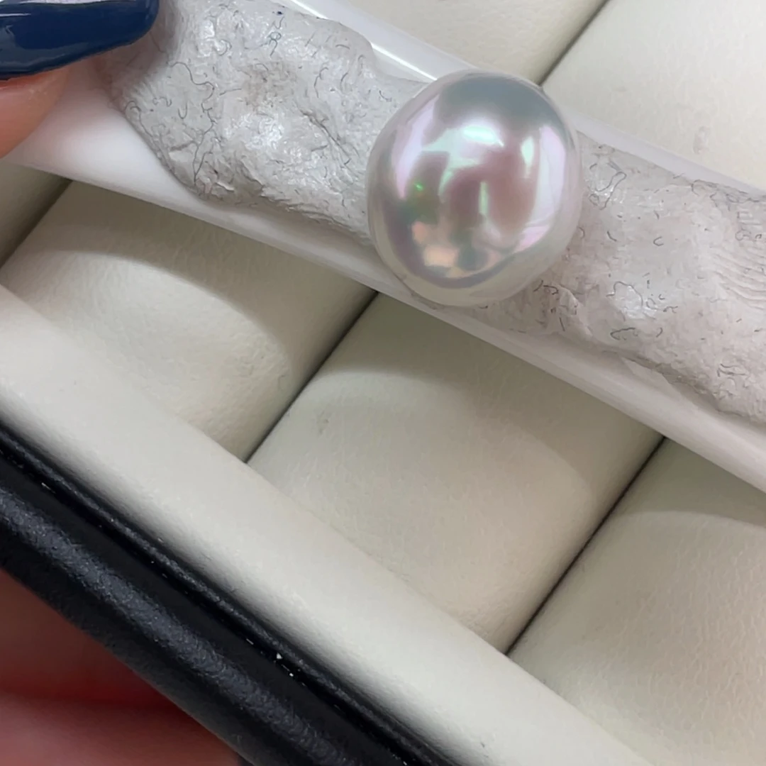 定制海水珍珠未镶嵌发饰海水澳白