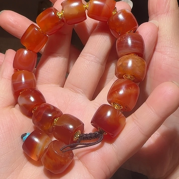 豆****玛瑙/玉髓未镶嵌手链