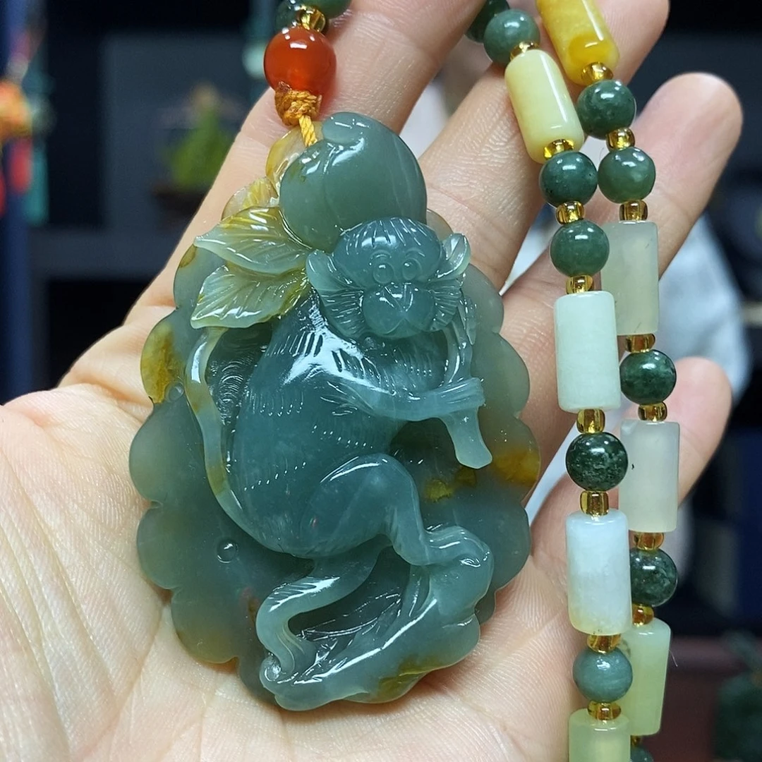 未镶嵌岫玉挂件吊坠