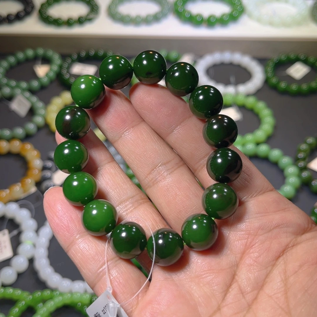 和田玉未镶嵌手链